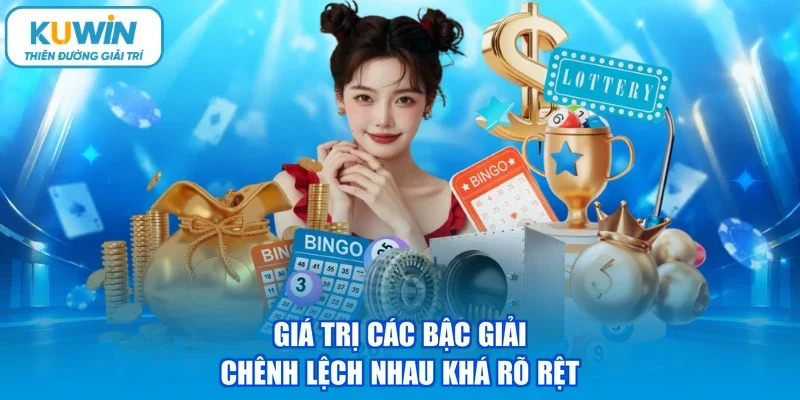 Giá trị các bậc giải chênh lệch nhau khá rõ rệt