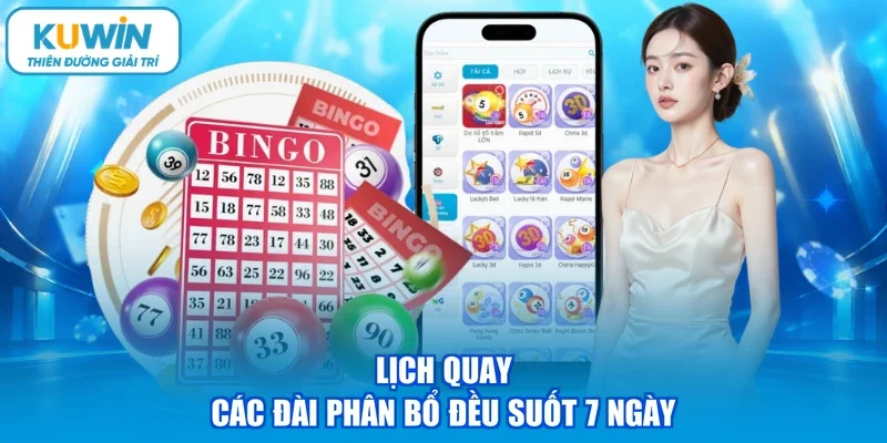 Lịch quay các đài phân bổ đều suốt 7 ngày