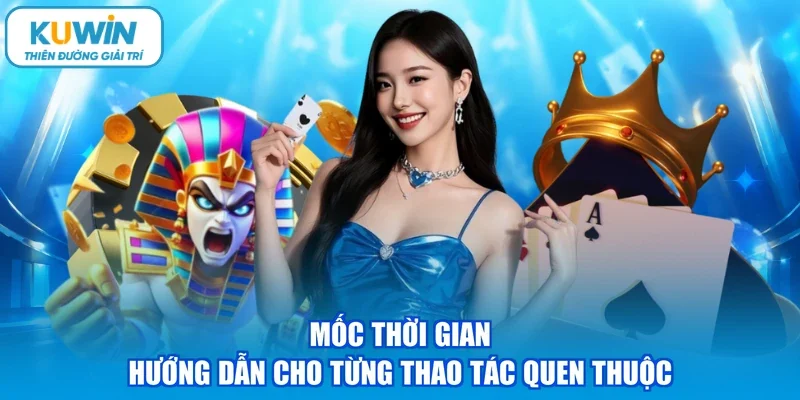 Mốc thời gian hướng dẫn cho từng thao tác quen thuộc