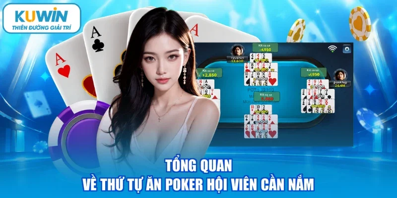 Tổng quan về thứ tự ăn Poker hội viên cần nắm