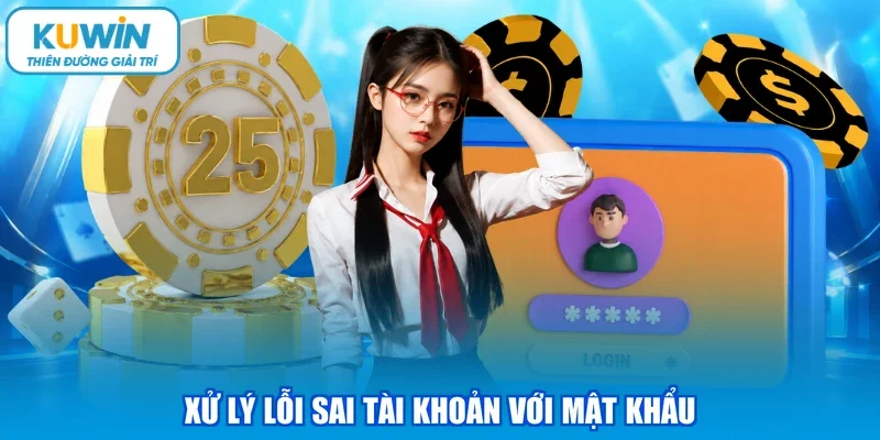 Xử lý lỗi sai tài khoản với mật khẩu